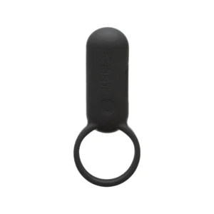 black cock ring with vertical vibe