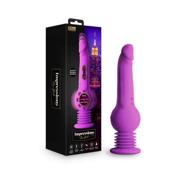 purple thrusting dildo