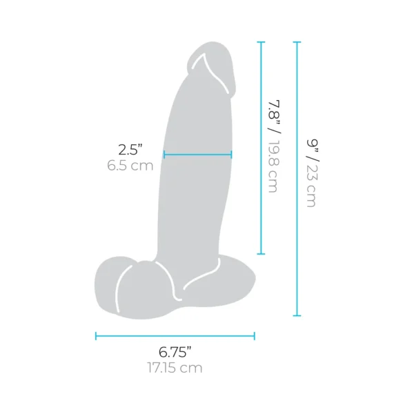 9" dong measurements