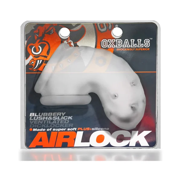 clear chastity cage in package