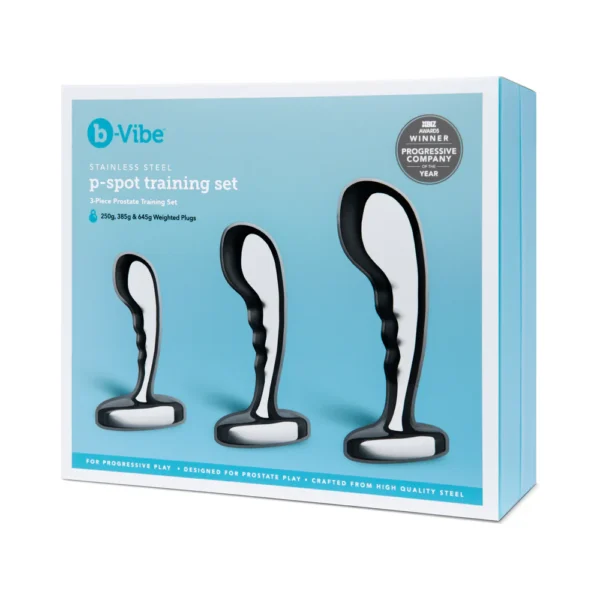 b-Vibe Stainless Steel P-Spot Plugs and Anal Beads - Image 2