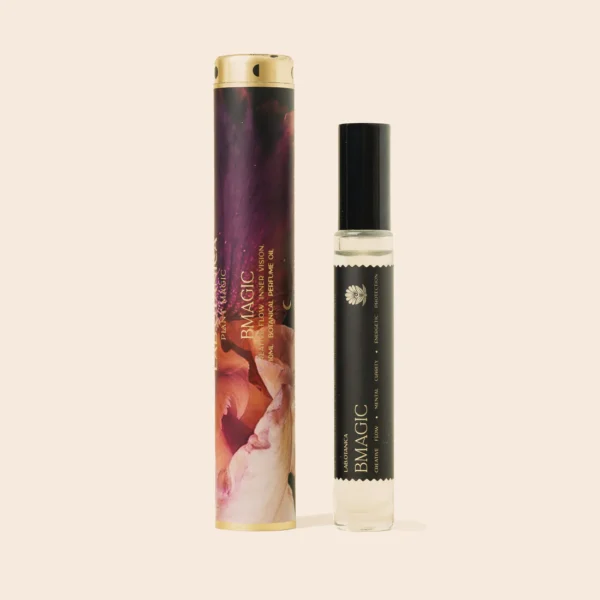 black tube and 10ml perfume bottle
